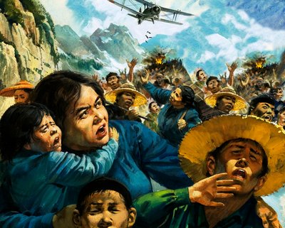 中国の宣教師グラディス・エイルワードは、日中戦争中、100人以上の子供たちを安全な場所へ導いた。 作： アンドリュー・ハウワット