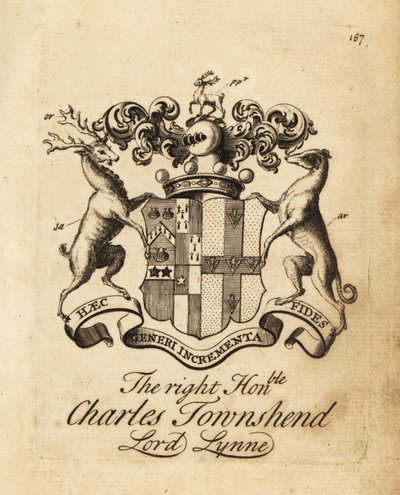 タウンシェンド子爵（Lord Lynne, Third Viscount Townshend）の紋章 作： Andrew Johnston