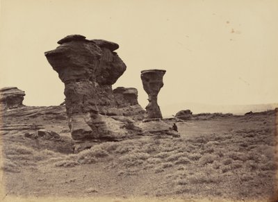 プレート12.ダイヤル・ロック、レッド・ビュート、1869年（写真） 作： アンドリュー・ジョセフ・ラッセル