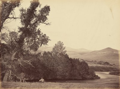 プレート20.1869年、ララミー川の源流（写真） 作： アンドリュー・ジョセフ・ラッセル