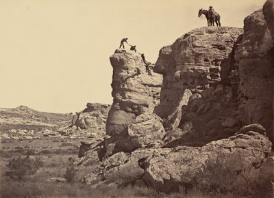 プレート21.ハイ・ブラフ、ブラック・ビュート、1869年（写真） 作： アンドリュー・ジョセフ・ラッセル