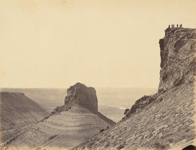プレート23グリーン・リバーの山にて、1869年（写真） 作： アンドリュー・ジョセフ・ラッセル