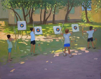 アーチェリーの練習、フランス 作： Andrew Macara