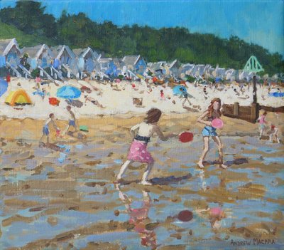 Bat and ball,Wells-next-the-sea, 2019,(oil on canvas) 作： Andrew Macara