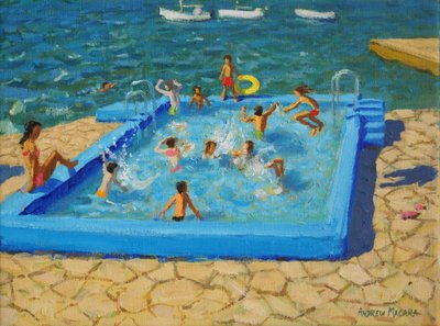 青いプール、Vrsar、クロアチア、2017、 作： Andrew Macara