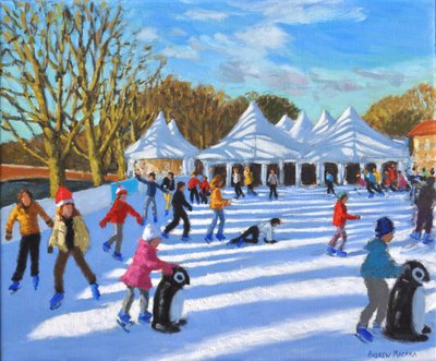 明るい朝、ハンプトンコート宮殿アイスリンク、ロンドン、2018年 作： Andrew Macara