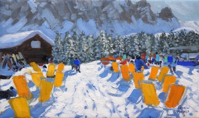 カフェとデッキチェア、Selva Gardena、イタリア2016 作： Andrew Macara