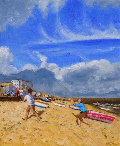 ボールをキャッチ、セントアイブス、2016、 作： Andrew Macara