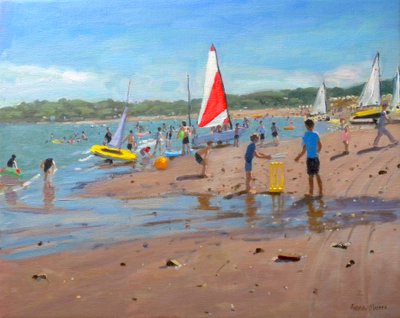 クリケットと赤と白の帆、アバソック、2011年 作： Andrew Macara
