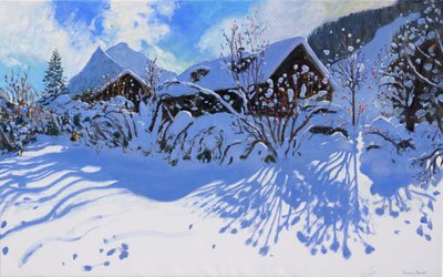 新鮮な雪、モージン村、2015、 作： Andrew Macara