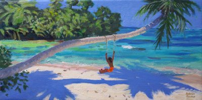 ブランコに乗る少女、セーシェル、2015、 作： Andrew Macara