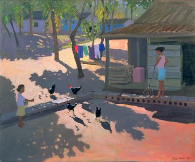 鶏と鶏、キューバ、1997 作： Andrew Macara