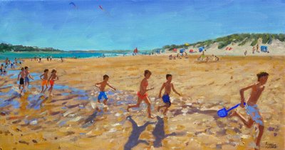 健康を保つ、次は海、（キャンバスに油彩） 作： Andrew Macara