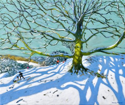 マザーツリー、イドリッジヘイ、ベルパー、2022年（キャンバスに油彩） 作： Andrew Macara