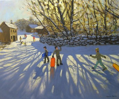 赤いそり、モナッシュ、ダービーシャー 作： Andrew Macara