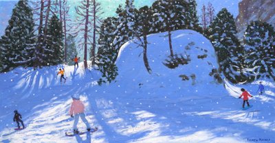 ロック・シティ、ヴァル・ガルデナ、イタリア、2020年（キャンバスに油彩） 作： Andrew Macara