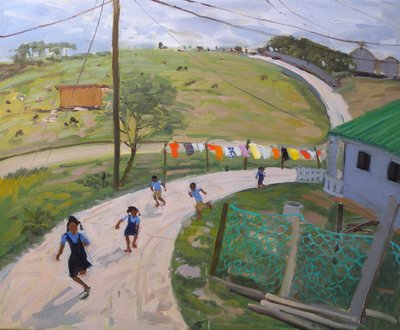 スクールチルドレン、2011年（キャンバスに油彩） 作： Andrew Macara