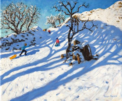 そり、大食い橋、バクストン、ダービーシャー、2016 作： Andrew Macara