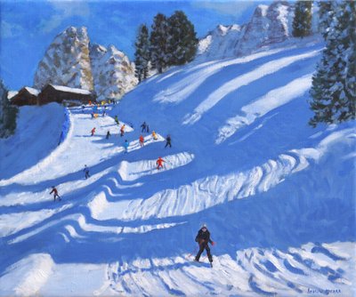 太陽と影、キッツビュール、オーストリア、2022年（キャンバスに油彩） 作： Andrew Macara