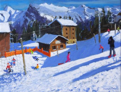 アイスリンク、サモアン、フランス、2022年（キャンバスに油彩） 作： Andrew Macara