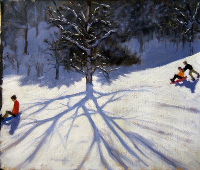 ツリーと2つのトボガン 作： Andrew Macara