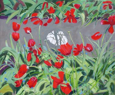 チューリップと反射、2017、 作： Andrew Macara