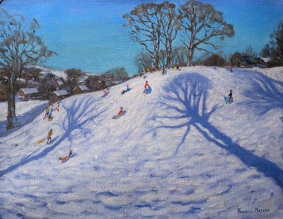 2つの木の影、Bolehill、Wirksworth、2009年 作： Andrew Macara