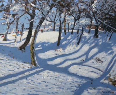 冬、ラドマンロウ、2010年（キャンバスに油彩） 作： Andrew Macara