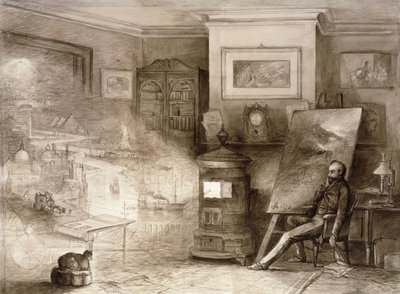 夜の黙想、時の流れ、1876 作： Andrew Melrose