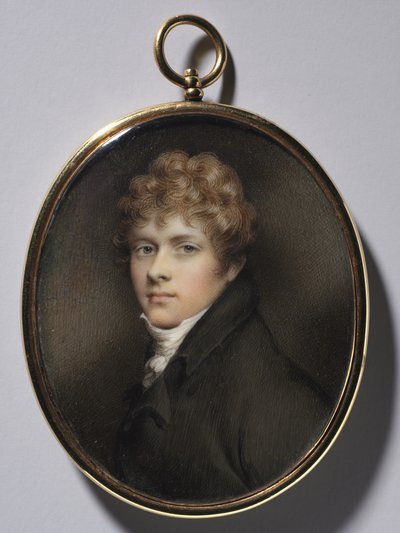 若い男の肖像、c。 1805。 作： Andrew Plimer