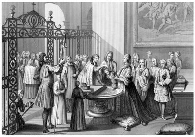 ローマ教会によると洗礼。 作： Andrew Thomas