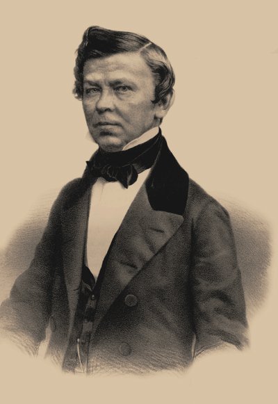 詩人ウラジミール・グリゴリーエビッチ・ベネディクトフ1807-1873、1870の肖像 作： Andrey Mikhaylovich Lushev