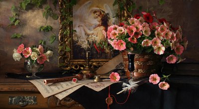 ロマンチックな花の静物画 作： Andrey Morozov