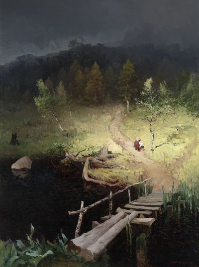嵐の前、1918 作： Andrey Nikolayevich Shilder