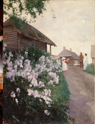 フィンランドのカントリーハウス - Andrei Nikolayevich Shilder (1861-1919) の絵画、キャンバスに油彩 - ロシア美術 作： Andrey Nikolayevich Shilder