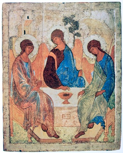 「ルブレフの三位一体」、c1411 作： Andrey Rublyov