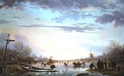 オランダの運河風景 作： Andries Vermeulen