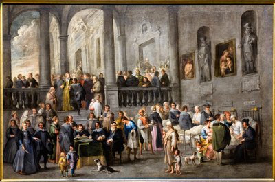 病人を助ける1640年頃（油彩・カンヴァス） 作： Andries van & Wael Cornelis de (1592 1667) Eertvelt