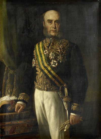 ジェームズ・ラウドン (1824-1900)。 総督 (1871-75) 作： Andries van den Berg