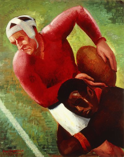 Football Move; Jalkapallopeli, n. 1925 (öljy kankaalle) 作： Ángel Zárraga