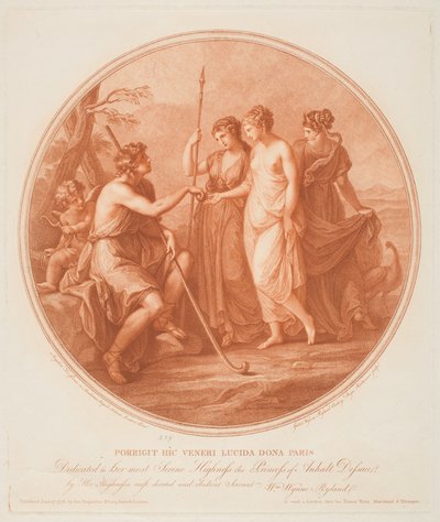 パリの審判 作： Angelica (after) Kauffman
