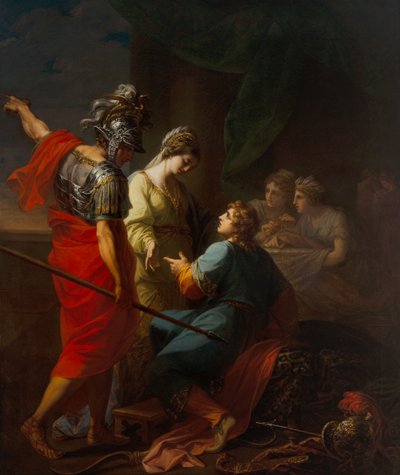 ヘクター、パリス、ヘレナ 作： Angelica Kauffman