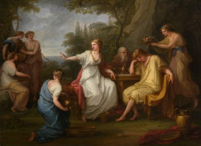 テレマコスの悲しみ、1783。 作： Angelica Kauffmann