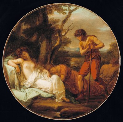 サイモンとイフィゲニア、c。 1780 作： Angelica Kauffmann