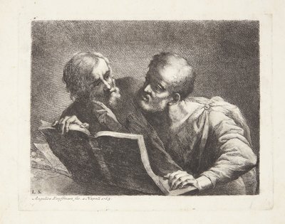 二人の古い学生 作： Angelica Kauffmann
