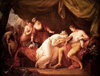 エドワード1世とエレオノーラ（油彩・キャンバス） 作： Angelica Kauffmann