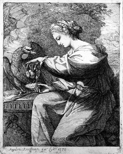 ヘベ、1770 作： Angelica Kauffmann