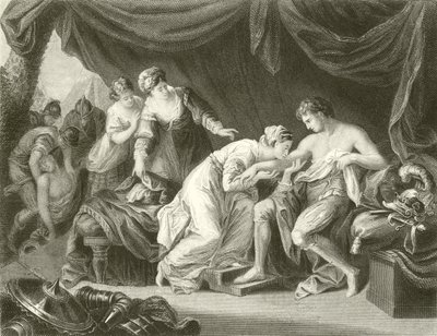 彼の配偶者エレノアによってプリンスエドワードの傷から毒を吸いました 作： Angelica Kauffmann