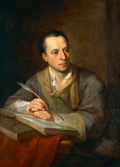 ドイツの考古学者・美術史家であるJohann Joachim Winckelmann (Stendal 1717-Trieste 1768)の肖像。 作： Angelica Kauffmann