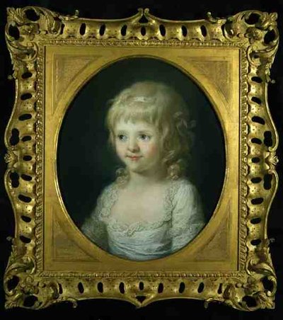 フランシス・ラスト嬢の肖像」（油彩・キャンバス） 作： Angelica Kauffmann